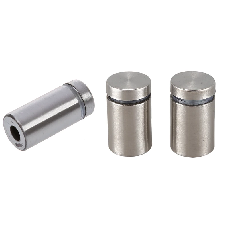 

25 Pcs Stainless Steel Advertisment Nails Glass Wall Connector Standoff 12X25mm & 19X30mm