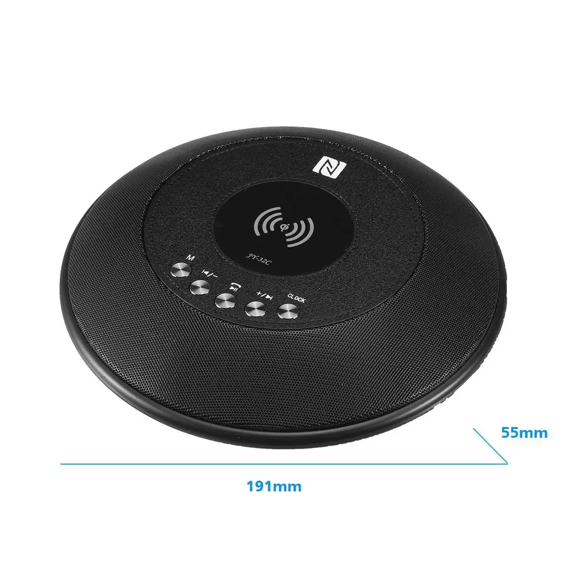 

4 in 1 multifunction bluetooth Speaker / Wireless Fast charge / FM Radio / Alarm Clock / USB Charger Port for all iPhone/Samsung