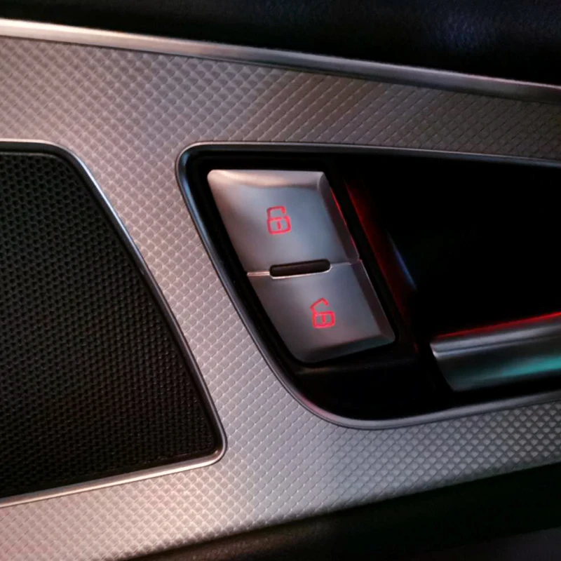 Хромированный Автомобильный Дверной замок переключатель сиденья регулируемая