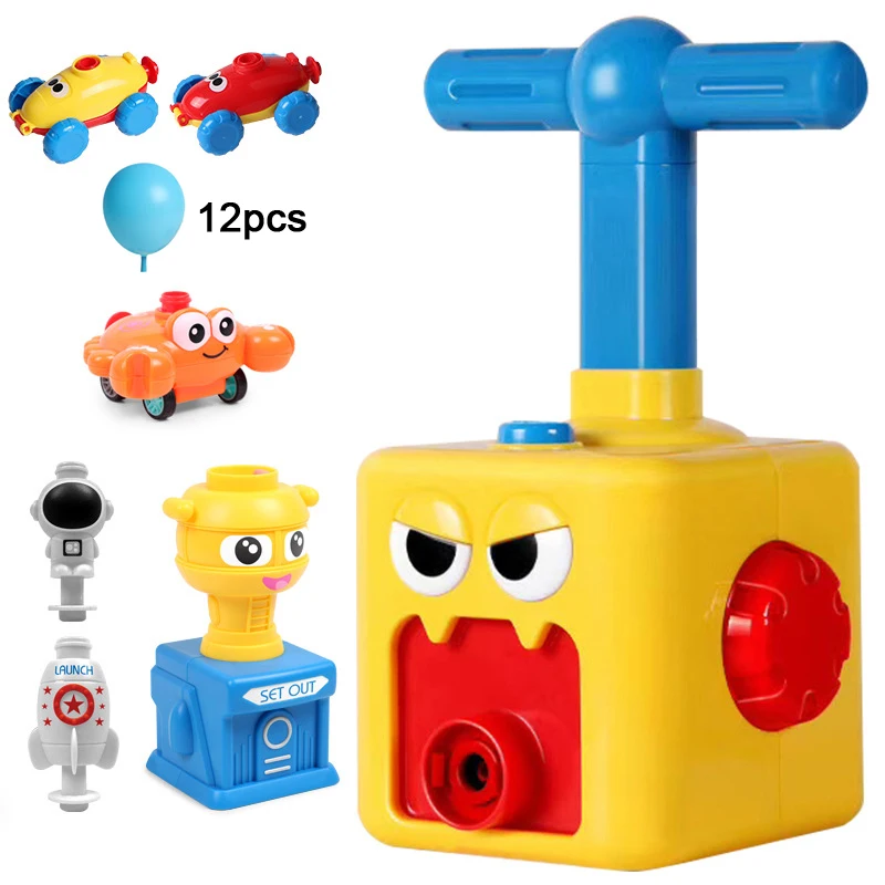 

New Education Science Experiment Toy Inertial Power Balloon Car Toy Puzzle Fun Inertial Power Car Balloon Toys for Children Gift