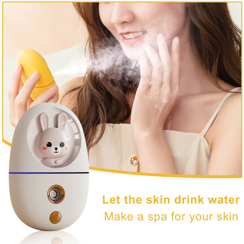 

Mini Face Water Mist Sprayer Portable Handheld Women Facial Steamer 35ml Automatic Hydrating Atomizer Skin Care Beauty Travel