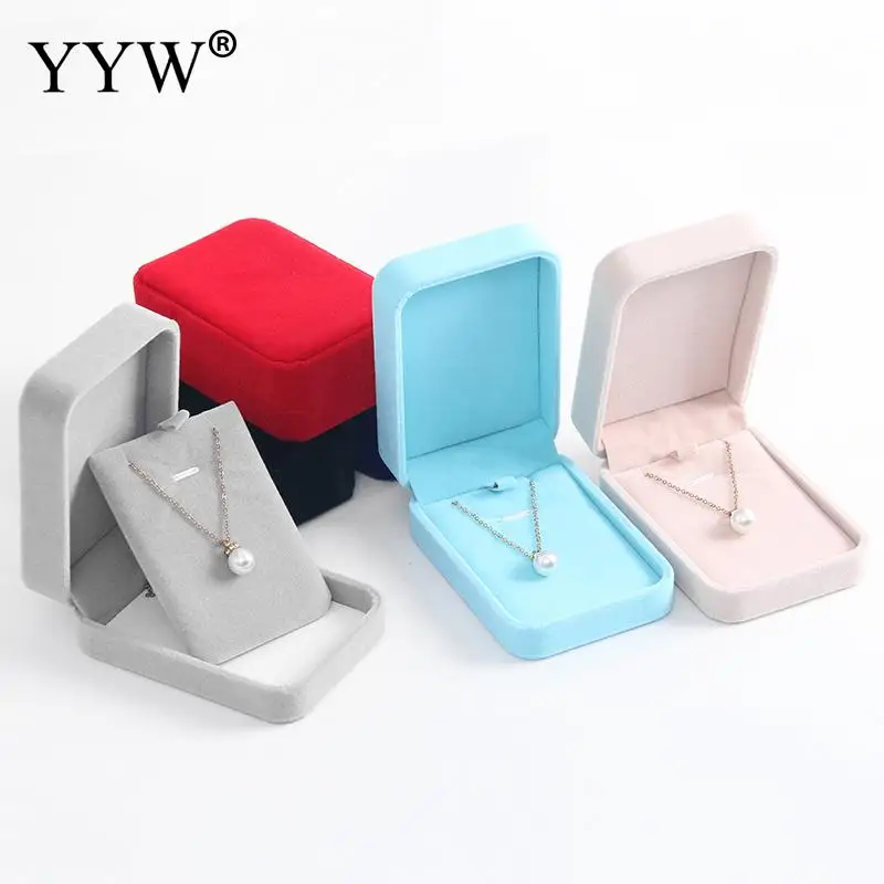 Бархатная коробка с подвеской бархатная Свадебная подвесками для ожерелья