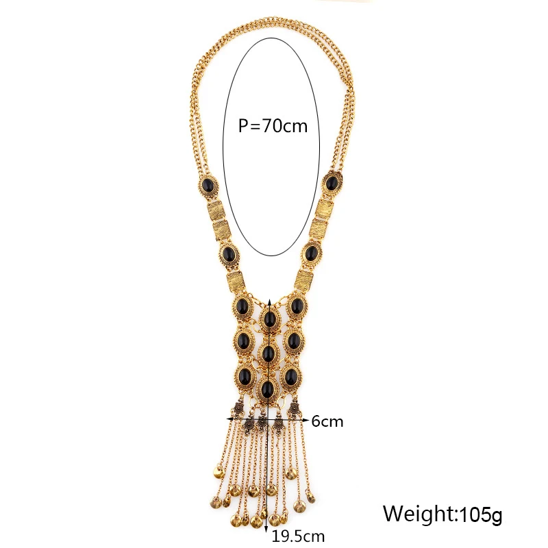 Богемное платье макси 70 см в длину ожерелье с подвеской из серебра ювелирные