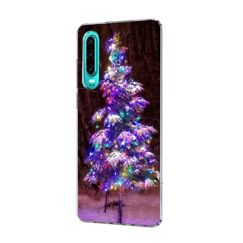 Mobile Phone Case For Huawei Honor View 20 6A 6C 7A 8 8X 9 9X 10 Lite Pro Play Hard Cover Christmas Tree Shell | Мобильные телефоны