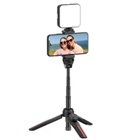 mamen smartphone camera vlogging studio kits video shooting photography suit with microphone led fill light mini tripod