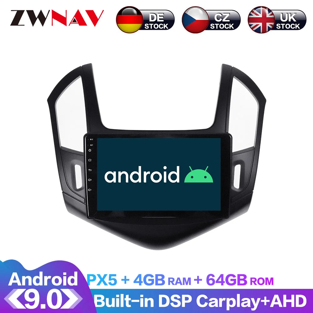 Автомагнитола с GPS навигацией 10 1 дюйма Android 4 + 64 ГБ для Chevrolet CRUZE 2012