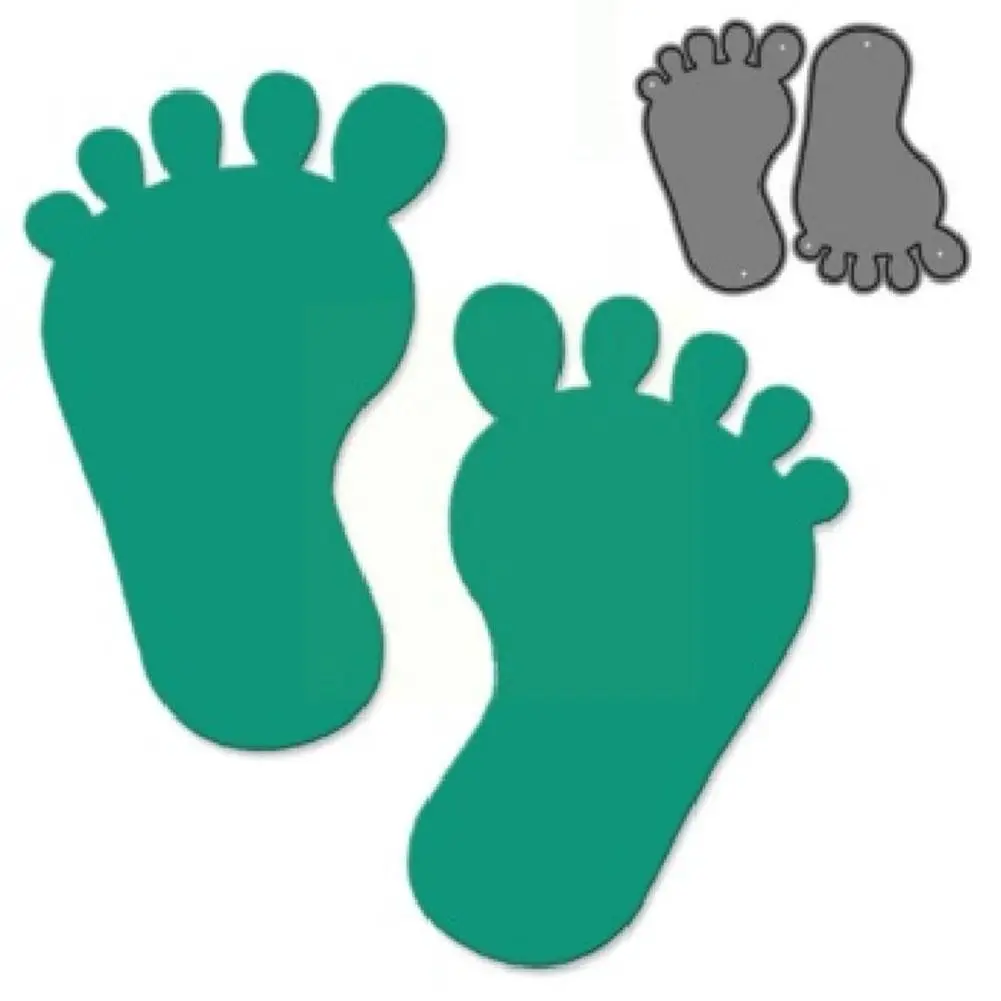 

Baby Foot Metal Cutting Dies For Scrapbooking Album Embossing Card Embossing Craft Decoration Paper DIY Dies Metal Z9C2