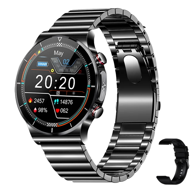 

Смарт-часы мужские с беспроводным зарядным устройством и датчиком давления