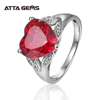 ruby silver ring created ruby solid silver ring for women party and birthday romantic beautiful for women wedding ring