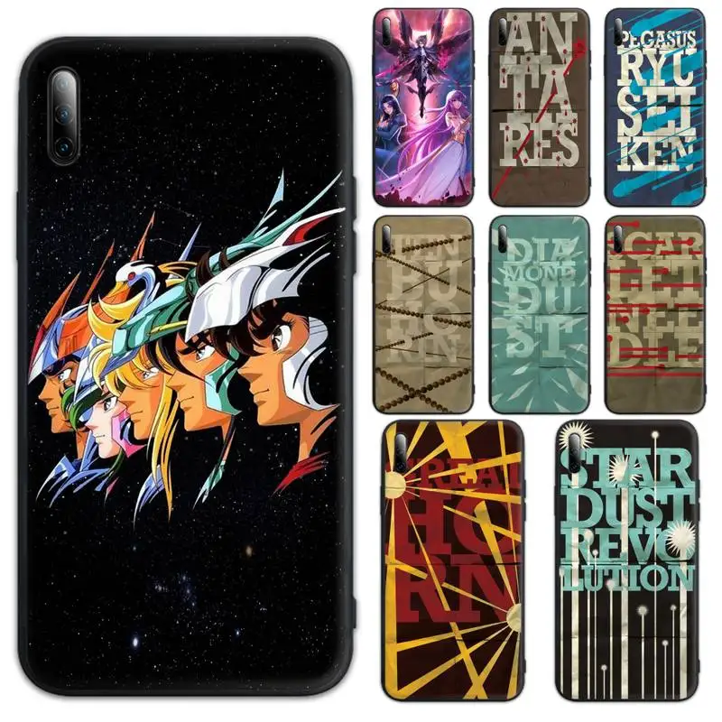 

Saint Seiya Anime Phone Case For Huawei P9 P10 P20 P30 P40 pro lite plus Smart Cover Fundas Coque