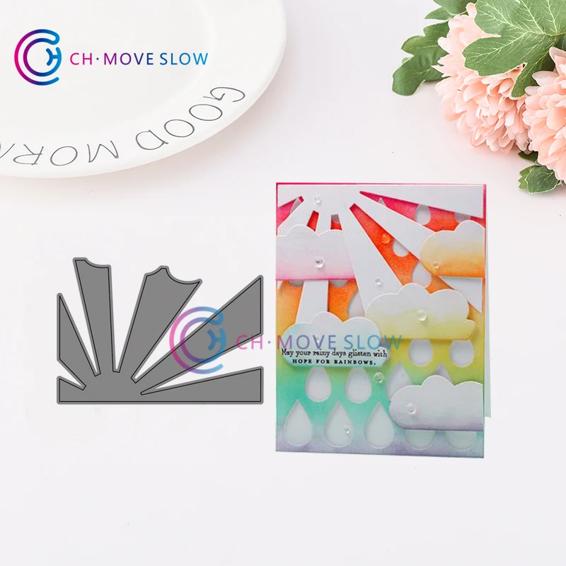 CH Blue Skies Rays трафарет для резки металла штампы скрапбукинга практика Hands on DIY альбом