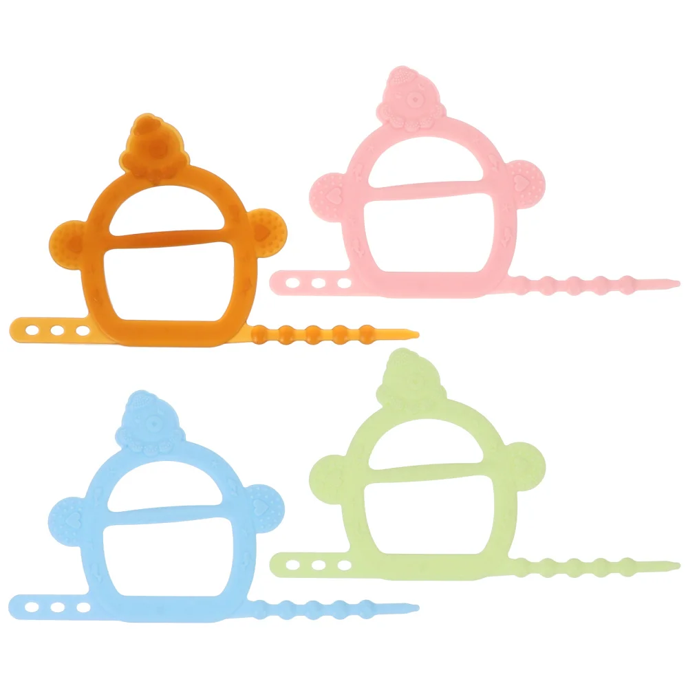 

4pcs Baby Teething Toys Silicone Chewing Toys for Newborn Babies Toddlers