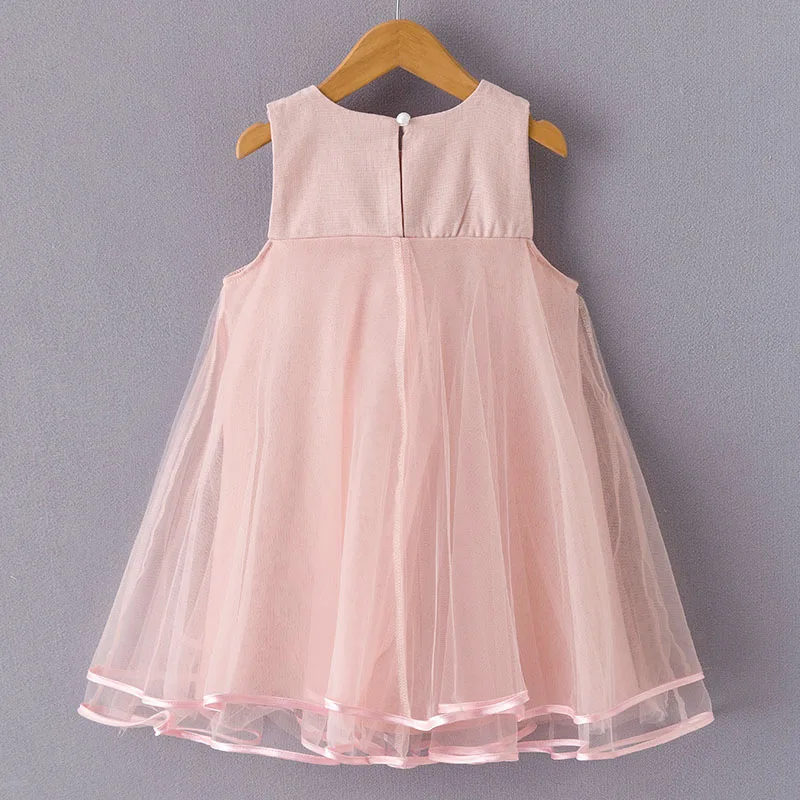 Детское летнее платье с цветочным рисунком для девочек праздничные Платья