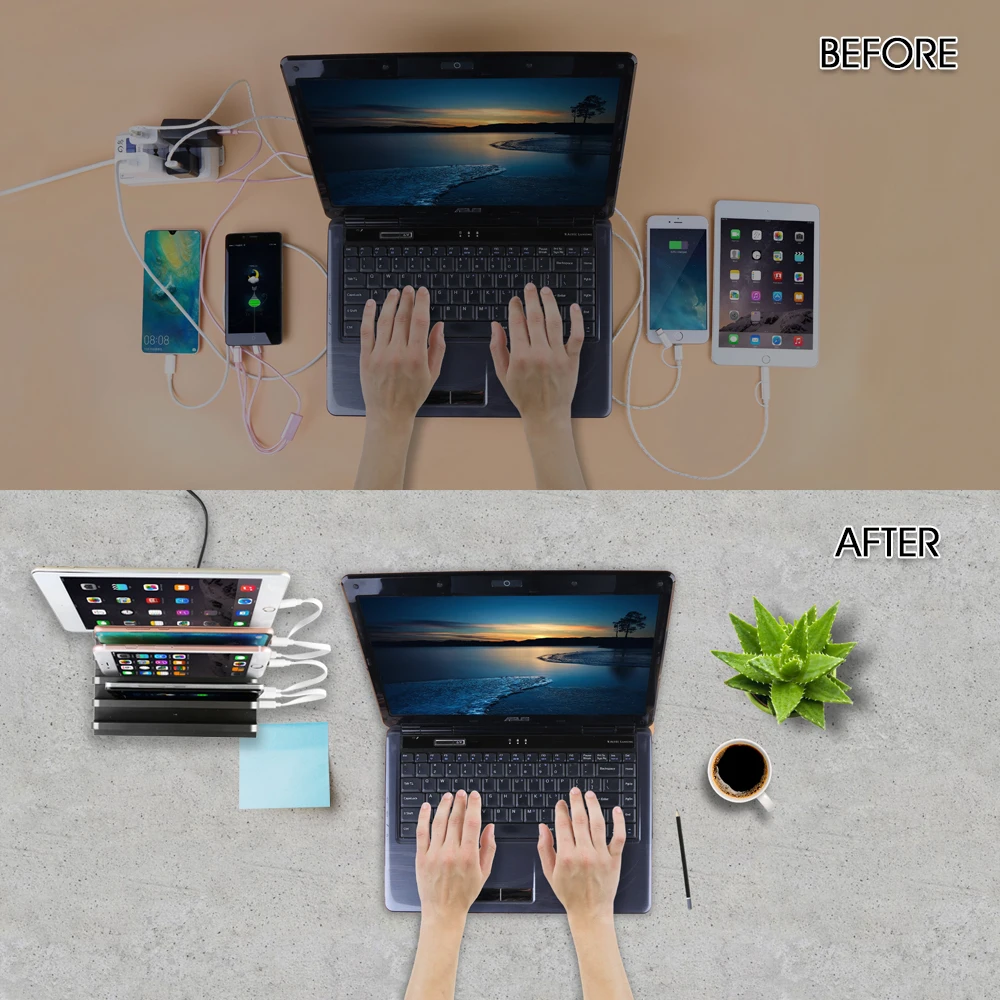 USB зарядная док станция Sipolar 6 портов зарядное устройство 2 5a для телефонов Android