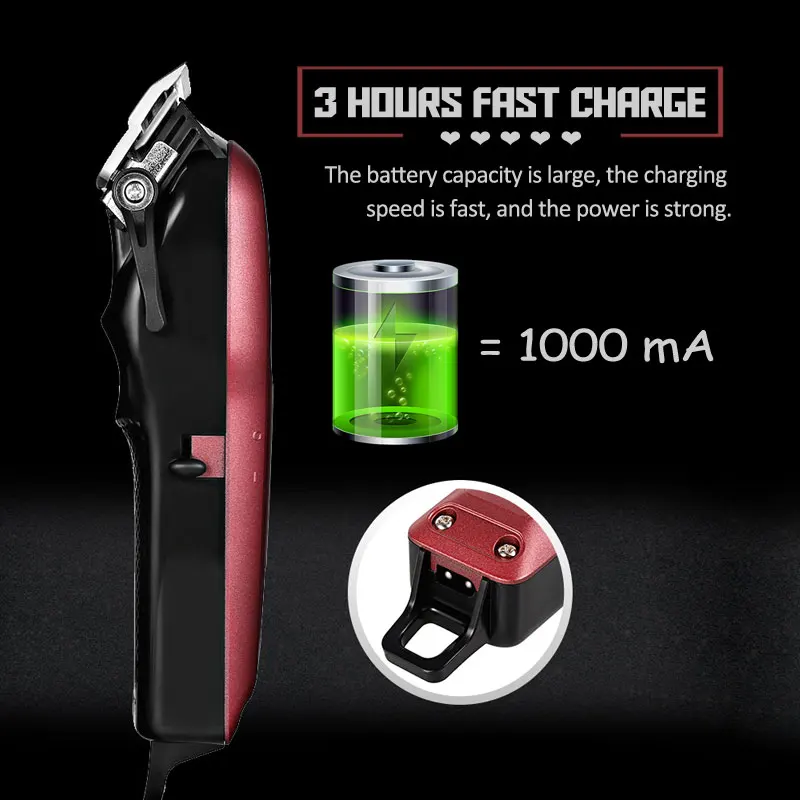 Профессиональная машинка для стрижки волос Электрический триммер бороды