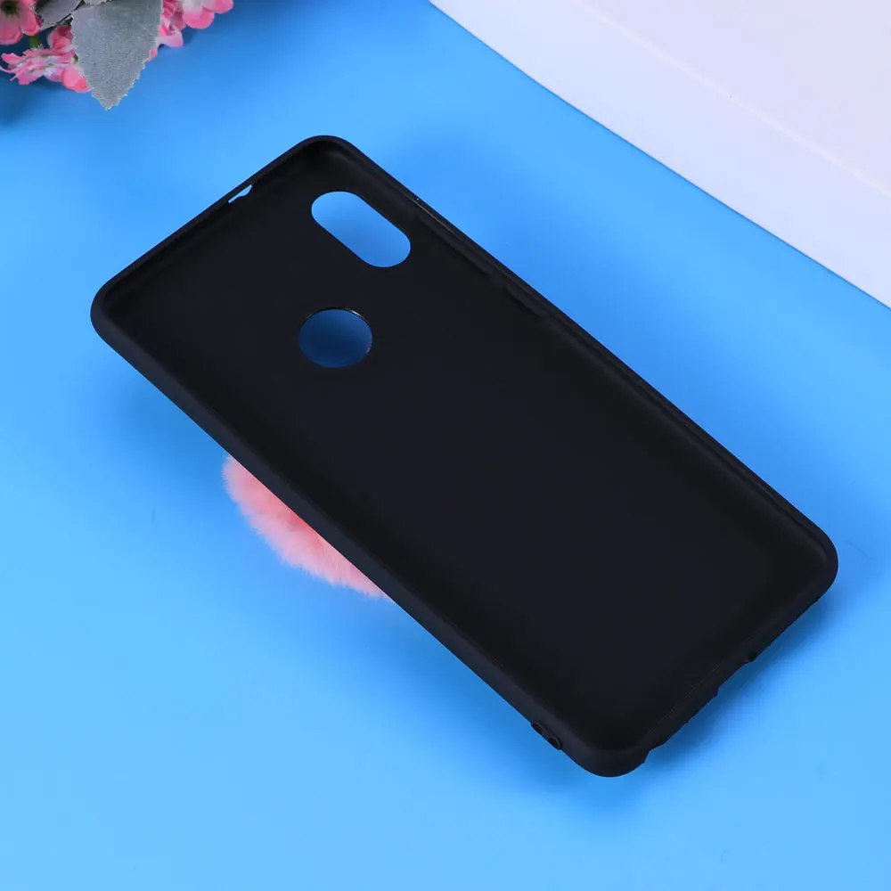 

Creative Phone Case Teenage Style Microfiber Lovely Heart Plush Phone Cover for Redmi Note 5 (International Version, Black)