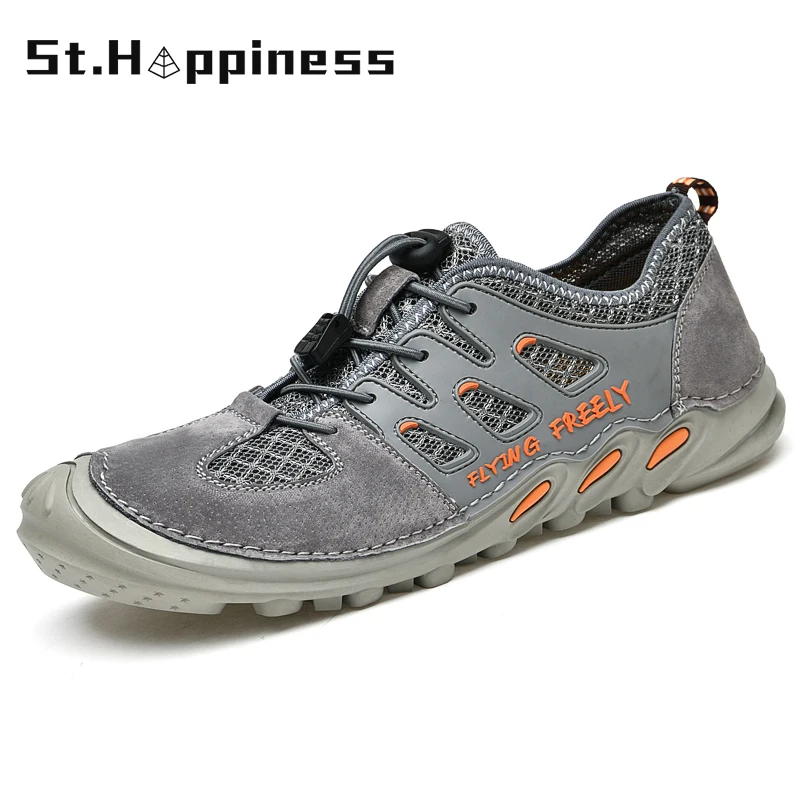 

New Summer Men's Casual Shoes Breathable Mesh Sneaker Fashion Outdoor Lightweight Driving Shoes Walking Flat Loafers Big Size
