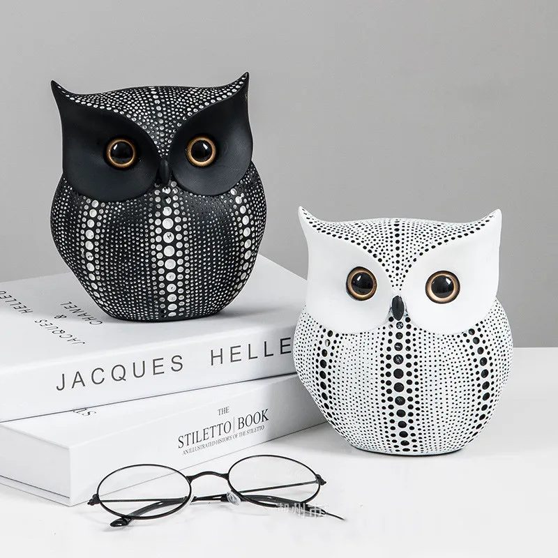 

Креативное украшение из смолы в виде совы, новое свадебное настольное украшение, подарок на день рождения, современная мебель для дома