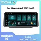 Автомобильное радио, мультимедийный видеоплеер, навигация GPS, Android 10, 6 + 12,3G для Mazda CX-9 2007-2013 1920*720