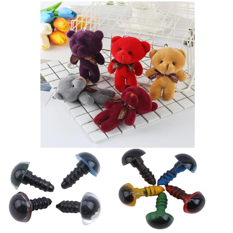 

Eyeball Doll Accessories Black Plastic Plush Safety Eyes Amigurumi For Toys 8mm DIY Funny Toy Eyes Animal