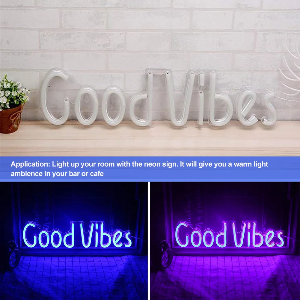 Пивной бар Good Vibes игровая комната светодиодный неоновый светильник домашний