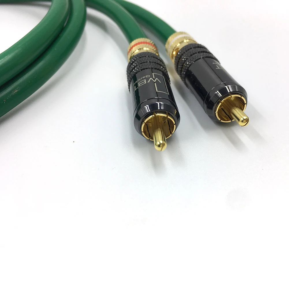 Кабель 2328 Hifi 2RCA с посеребренным покрытием высокое качество 6N OFC HIFI RCA штекер