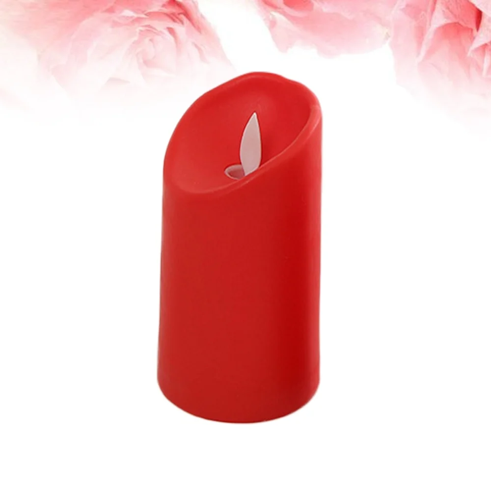 

5.3x12.5cm Creative LED Electronic Swing Flame Candle Lights Simulation Flame Flashing Candle Lamps Decoration Gifts(Celebrity R