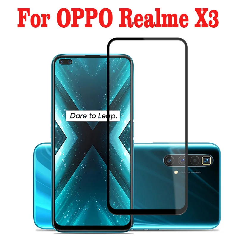 2 шт. 3D полное клеевое закаленное стекло для OPPO Realme X3 покрытие 9H пленка
