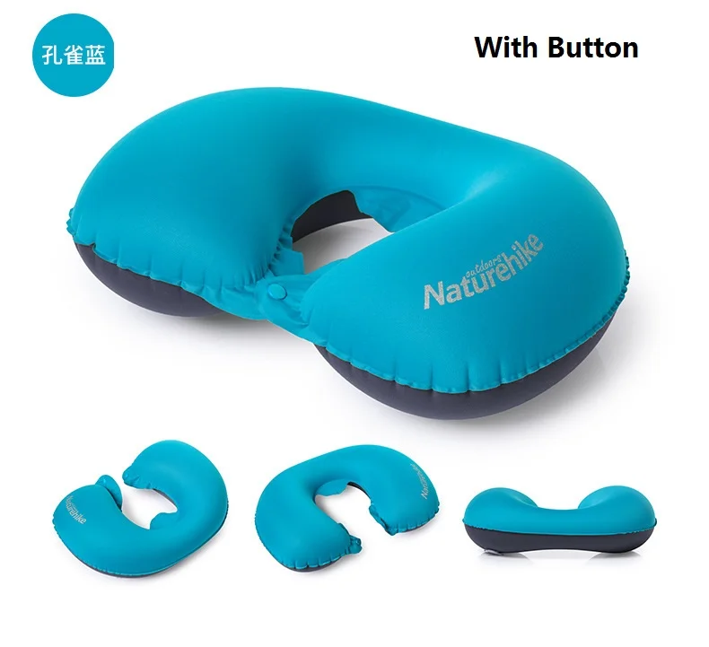 Blue gray Button Naturehike фабрика портативная u-образная надувная подушка дорожная надувная подушка мягкая шея защитный подголовник подушка самолет - Цвет: Blue gray Button