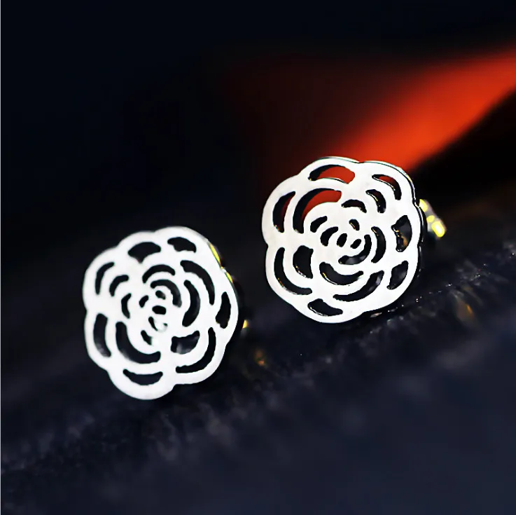 Серебряный цветок браслет серьги ожерелье Ювелирные наборы для женщин подарок