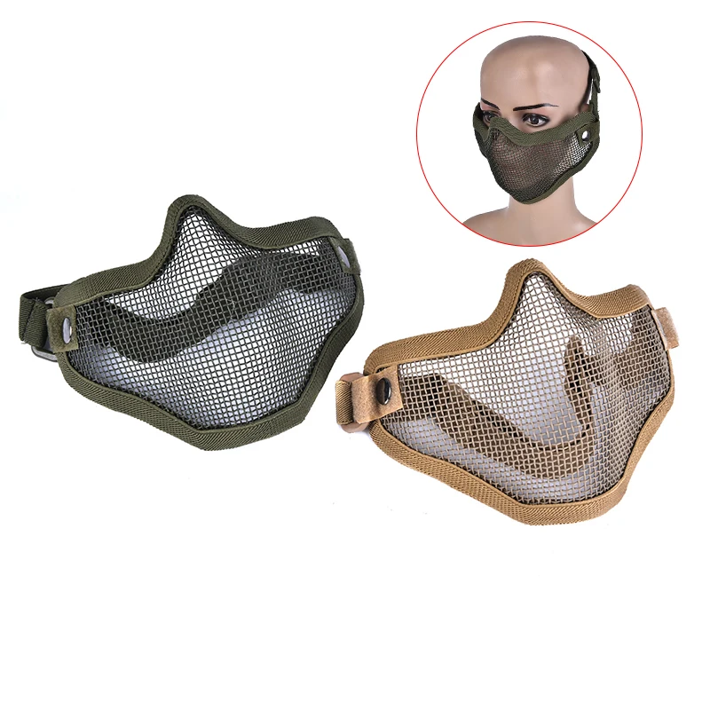 1 шт. маска вождя племени для поллица Металлическая стальная сетка Охотничья