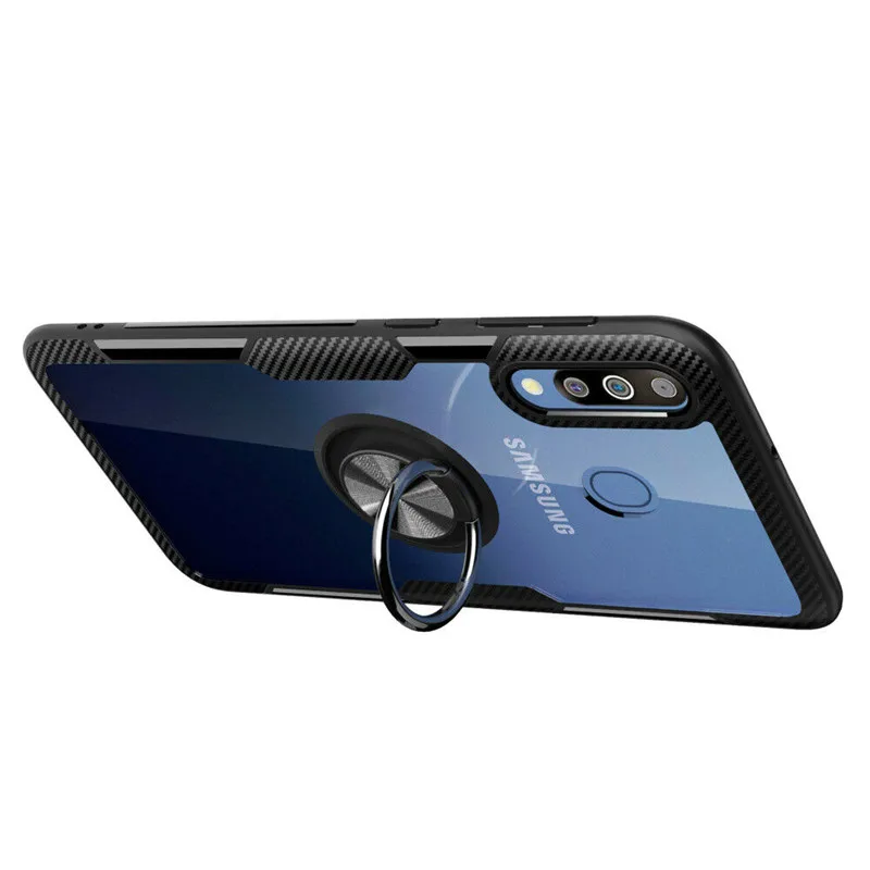 Закаленное стекло с кольцом магнитный держатель чехол для Samsung Galaxy A50 A50S A30S A70 A40 A30