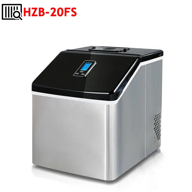

25KG Automatic Small Square Ice Machine Bar Milk Tea Shop Ice Making Equipment Commercial Ice Maker Connected To Bottled Water