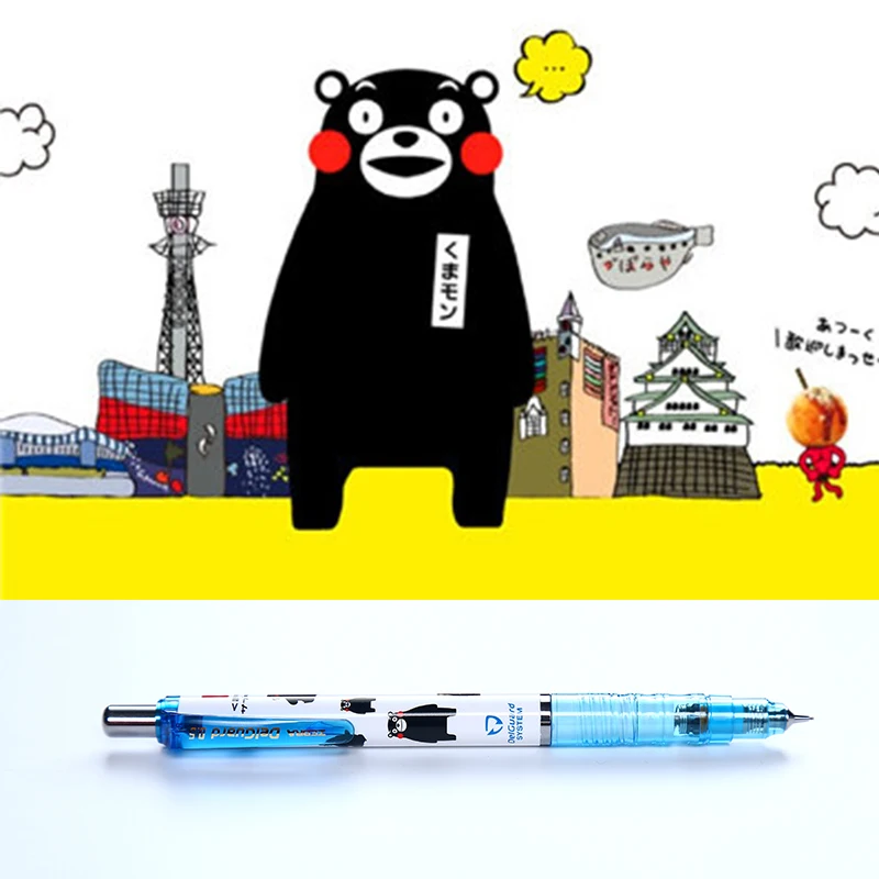 Японский механический карандаш Zebra Delguard 0 5 мм 3 милый Kawaii Cartoon KUMAMON MA85|mechanical pencil|zebra