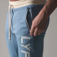sports mens fitness fitness pants casual printed mens jogging pants cotton sports pants slim street mens pants
