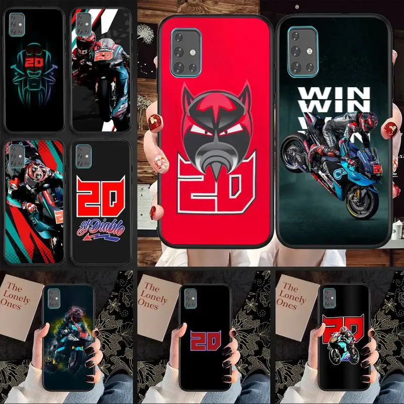 

Moto NO.20 Fabio Quartararo Phone Case For Samsung A11 A12 A71 A80 M10 M20 M21 M30 M31 M31S 5G Cover Fundas