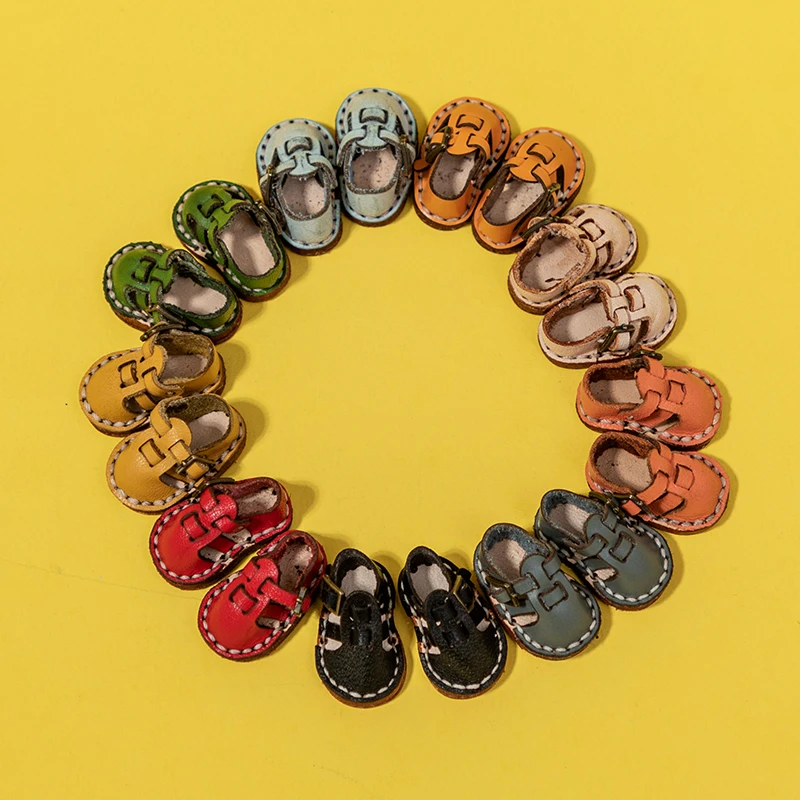 Ob11 обувь детская одежда бычья ручной работы сандалии холала P9 однотонная