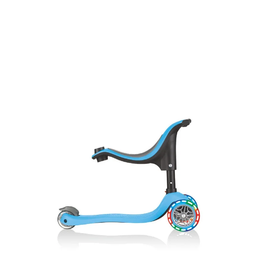 Самокат-беговел трехколесный GLOBBER GO UP SPORTY PLUS LIGHTS - Голубой (642-101) | Спорт и