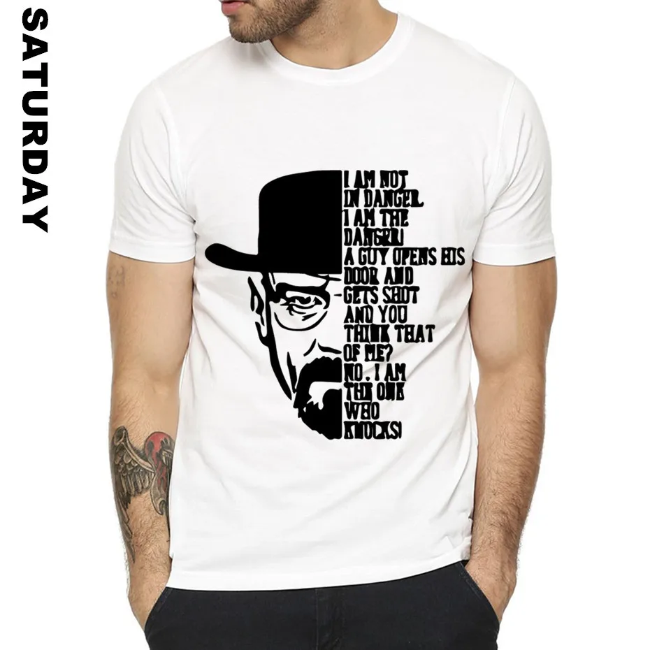 Ломающийся Bad Heisenberg дизайн забавная футболка для мужчин и женщин удобная дышащая