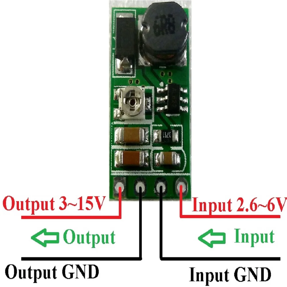 DD06AJSA Регулируемая выходная плата постоянного тока от 2 6 до 3-15 В повышающий