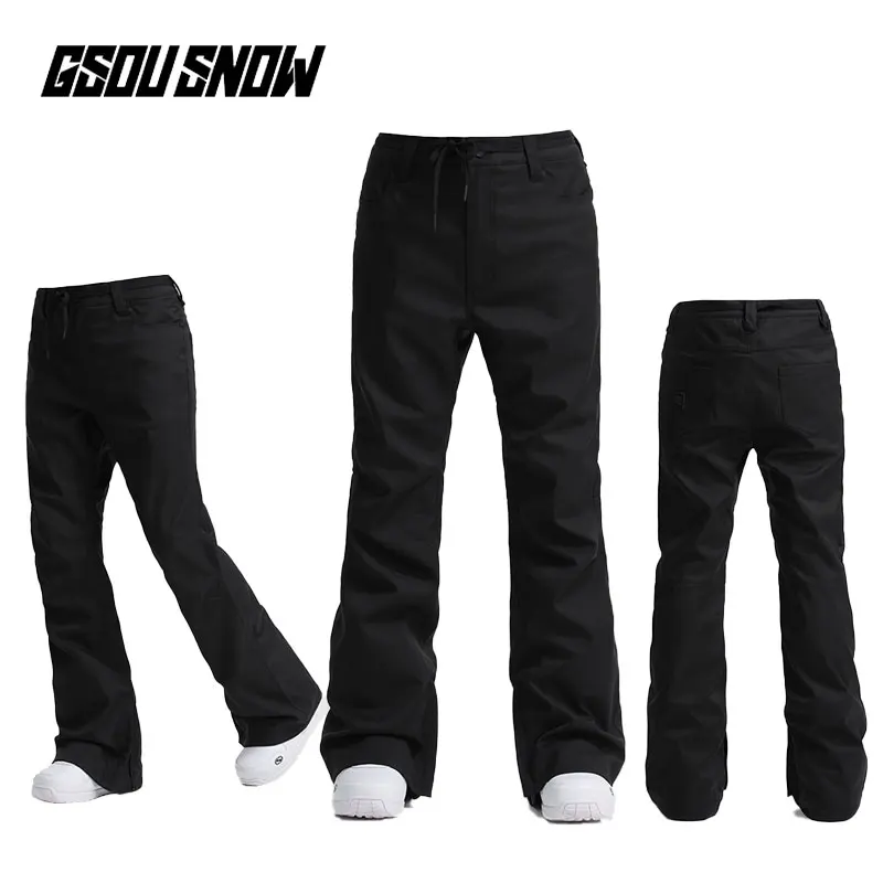 Штаны GSOU мужские лыжные теплые водонепроницаемые дышащие ветронепроницаемые