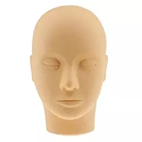 cammitever silicone rubber practice mannequin manikin head for eyelashes extension makeup massage face painting practice