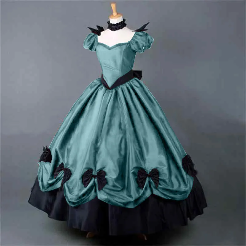 Женское платье в стиле ретро готическое средневековое Ренессанс викторианское