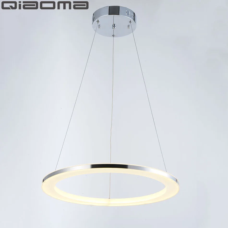 Современная светодиодный весная светодиодная лампа однокольцевой акриловый