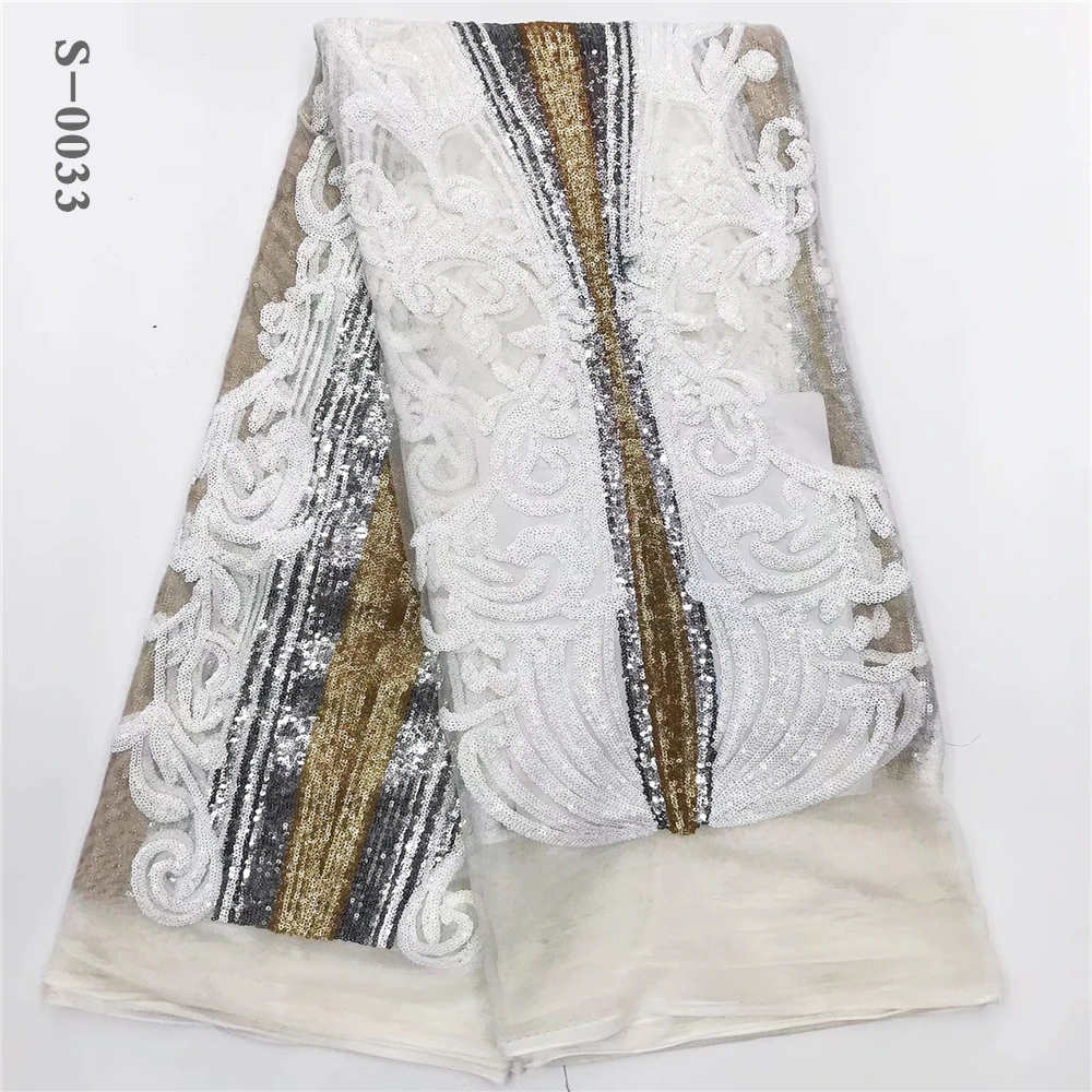 2020 кружевная ткань с блестками сетчатая африканская вышивка фиолетового цвета