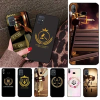 yjzfdyrm law student lawyer judge coque phone case for samsung galaxy a01 a11 a31 a81 a10 a20 a30 a40 a50 a70 a80 a71 a91 a51