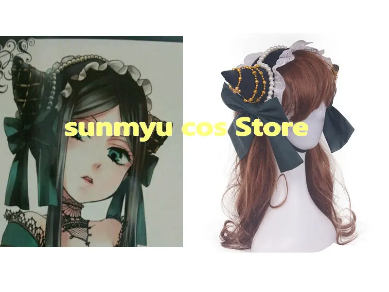 

Темный дворецкий, зиглинд Салливан, аксессуар для волос, косплей, костюм Kuroshitsuji, размер на заказ, для Хэллоуина