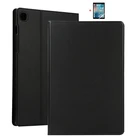 Ультратонкий чехол 2021 дюйма для Samsung Galaxy Tab S5e T720 10,5 дюйма, искусственная кожа, мягкий силиконовый смарт-чехол для планшета + пленка