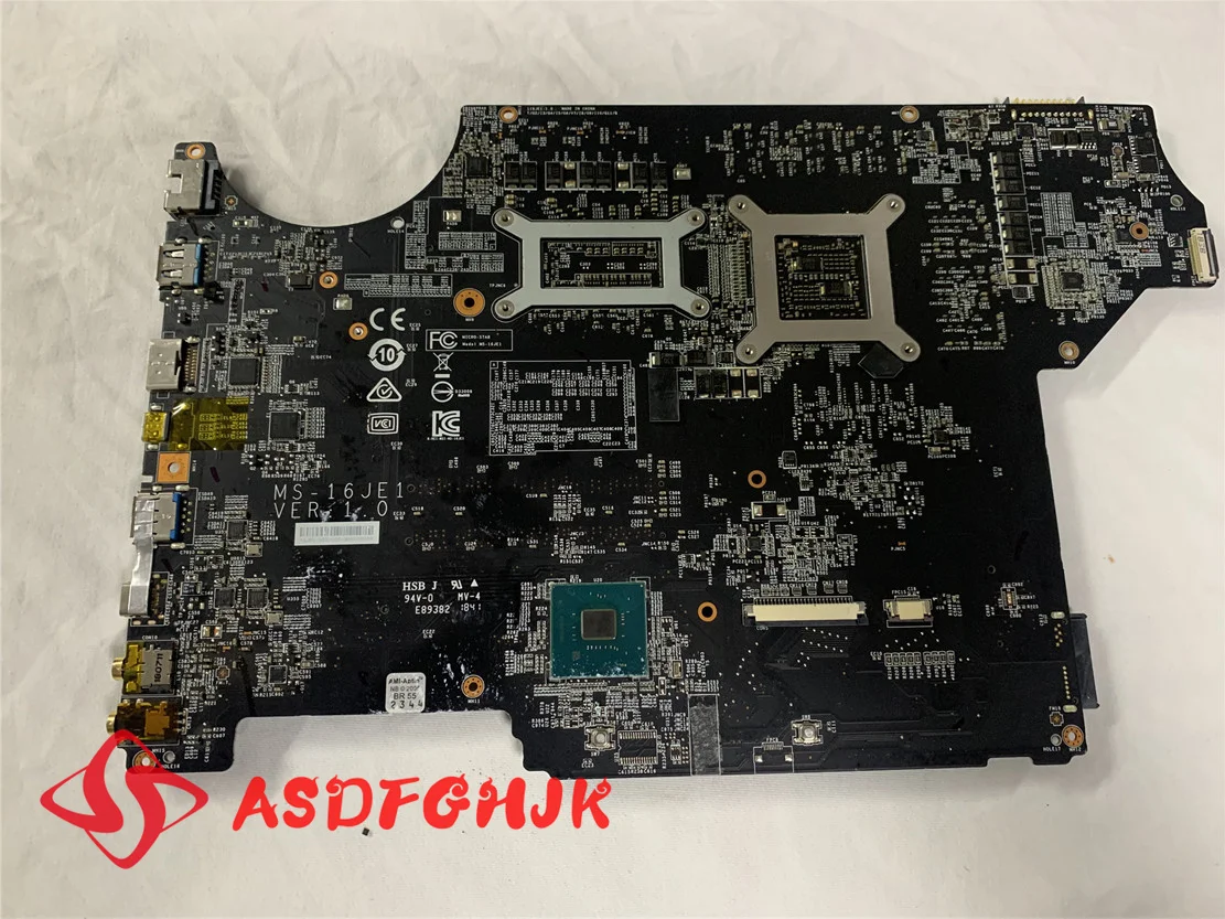 

Original MS-16JE1 For GE72VR GP72VR GE62VR GP62VR GL62M GV62 GV72 LAPTOP Motherboard Tested