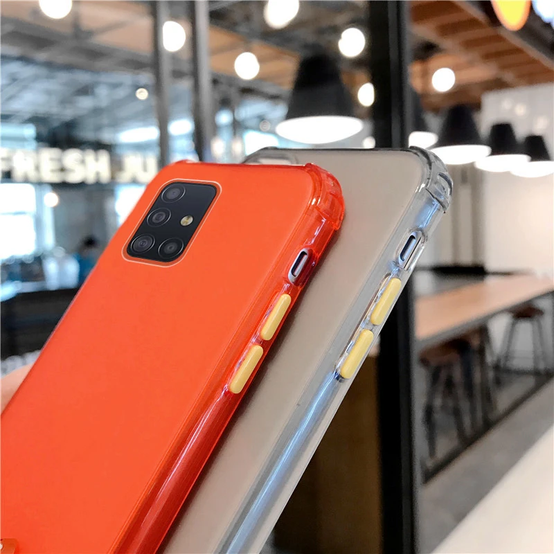 

Cross Shoulder Strap Clear Case For Samsung Galaxy A91 A81 A71 A51 A50S A30S A70 S20 Ultra Plus S10E Note 10 Lite Lanyard Cover